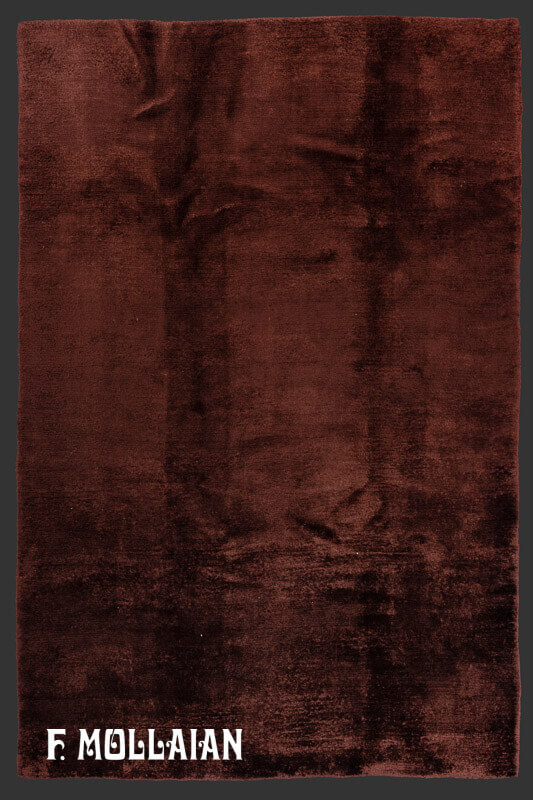 Antique Dark Brown Vintage Marakesh Carpet n°:17815072